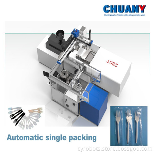 Wholesale Full-Automatic Plastic Utensil Production Line: Spoon Fork Knife Packing Machine
